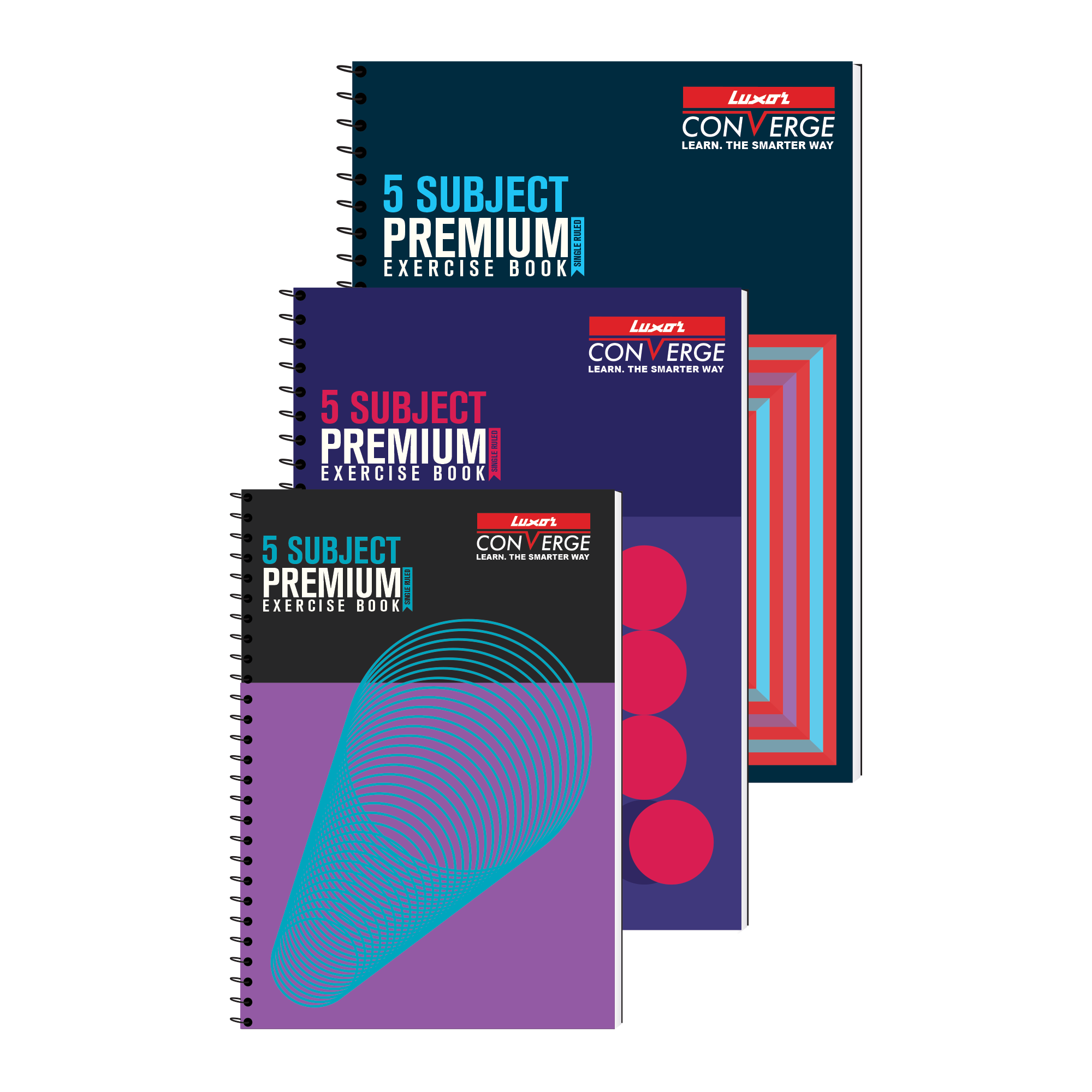  Premium Exercise Book 5 Subject Notebooks